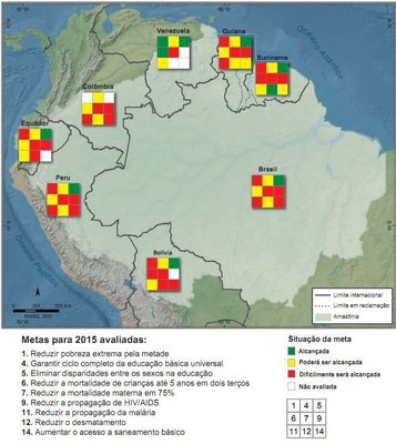 mapa11 - A Amazônia e os Objetivos de Desenvolvimento do Milênio
