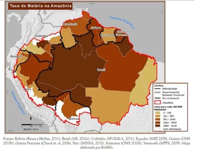 mapa9 - A Amazônia e os Objetivos de Desenvolvimento do Milênio