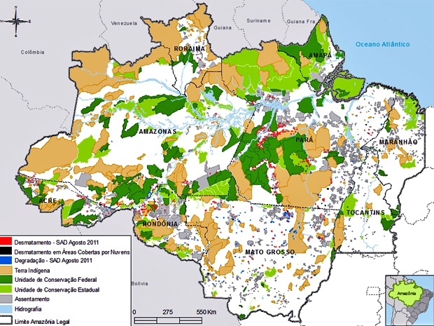 imazon - Amazônia perdeu área de 150 parques do Ibirapuera em agosto, diz ONG