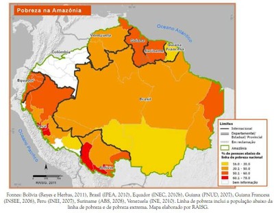 mapa2 - A Amazônia e os Objetivos de Desenvolvimento do Milênio