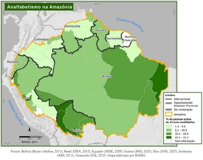 mapa4 - A Amazônia e os Objetivos de Desenvolvimento do Milênio