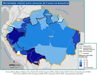 mapa5 - A Amazônia e os Objetivos de Desenvolvimento do Milênio