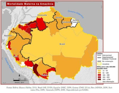 mapa6 - A Amazônia e os Objetivos de Desenvolvimento do Milênio