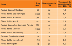 avanco desmatamento3 300x194 - O Avanço do Desmatamento sobre as Áreas Protegidas em Rondônia