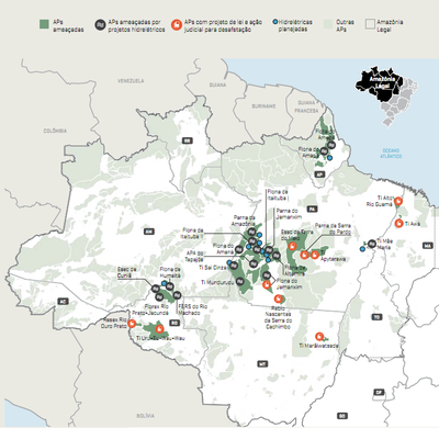figura2 4 - Áreas Protegidas Críticas na Amazônia Legal