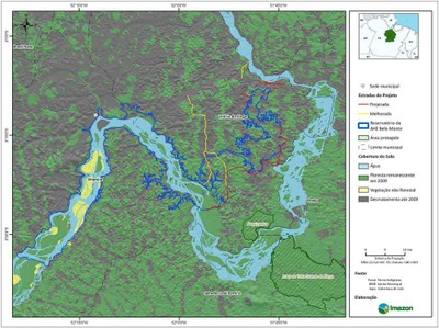 figura4.10 - Risco de Desmatamento Associado à Hidrelétrica de Belo Monte
