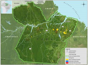 Exploracao ilegal Para Imazon 300x222 - Exploração autorizada (manejo florestal) e não autorizada (predatória e ilegal) de madeira no Estado do Pará entre agosto/2011 e julho/2012.