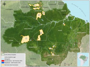 mapa sad munic critico 02 2015 bioma 300x223 - Boletim do desmatamento da Amazônia Legal (fevereiro de 2015) SAD