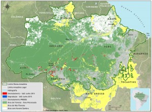figura 1 mapa sad nuv 06 2015 bioma 300x222 - Boletim do desmatamento da Amazônia Legal (junho de 2015) SAD
