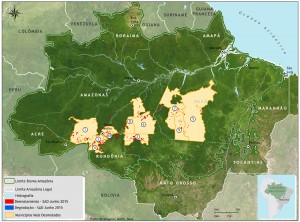 figura 8 mapa sad munic critico 06 2015 bioma 300x222 - Boletim do desmatamento da Amazônia Legal (junho de 2015) SAD