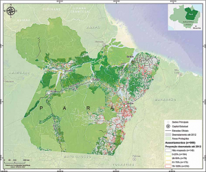 fig 2 assentamento 300x251 - Situação do desmatamento nos assentamentos de reforma agrária no Estado do Pará