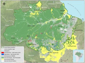 Mapa SAD outubro nuvens 300x222 - Boletim do desmatamento da Amazônia Legal (outubro de 2015) SAD