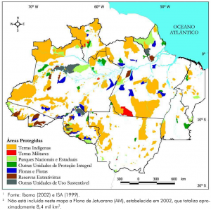 fig4 areasprotegidas 300x298 - Fatos Florestais da Amazônia 2003