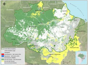 mapa sad nuv 01 2016 bioma 300x222 - Boletim do desmatamento da Amazônia Legal (janeiro de 2016) SAD