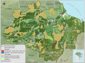 SAD fev mar bioma 300x223 - Boletim do desmatamento da Amazônia Legal (fevereiro e março de 2016) SAD