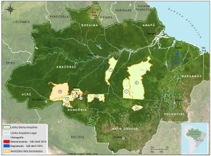 mapa sad munic critico 04 2016 bioma 300x222 - Boletim do desmatamento da Amazônia Legal (abril de 2016) SAD