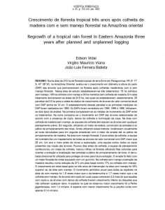 Captura de tela 2025 02 19 154512 236x300 - Crescimento de floresta tropical três anos após colheita de madeira com e sem manejo florestal na Amazônia oriental.