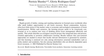 Equitable ecology: collaborative learning for local benefit in Amazonia