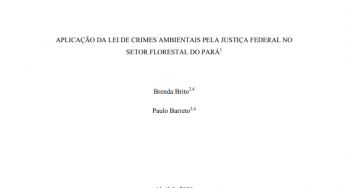 Aplicação da Lei de Crimes Ambientais pela Justiça Federal no setor florestal do Pará