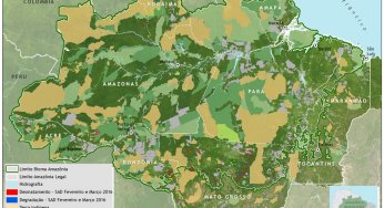 Boletim do desmatamento da Amazônia Legal (fevereiro e março de 2016) SAD