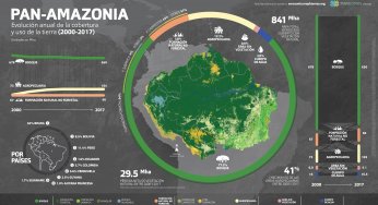 Primeira coleção de mapas anuais de cobertura e uso do solo da Pan-Amazônia (2000 – 2017) é lançada