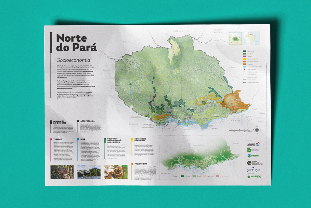 mapa 1 1024x683 - Unidades de Conservação do Norte do Pará completam 15 anos, e mapa é lançado para celebrar a data