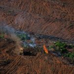 Area desmatada em Juara em Mato Grosso o estado que teve a maior de floresta amazonica destruida em fevereiro de 2022 Foto Christian BragaGreenpeace2020 150x150 - Desmatamento na Amazônia cresce quase 70% e atinge pior fevereiro em 15 anos