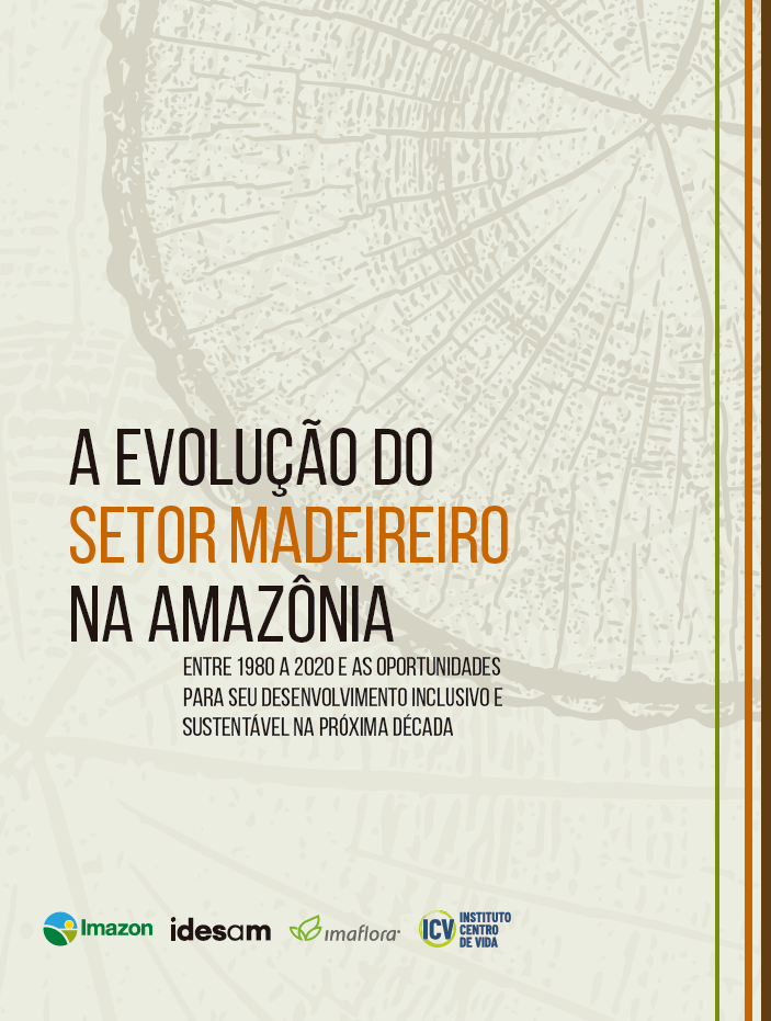 Capa relatorio Simex - A Evolução do Setor Madeireiro na Amazônia entre 1980 a 2020 e as Oportunidades para seu Desenvolvimento Inclusivo e Sustentável na Próxima Década