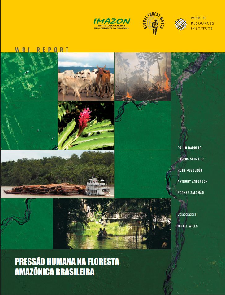Pressão humana na floresta amazônica brasileira